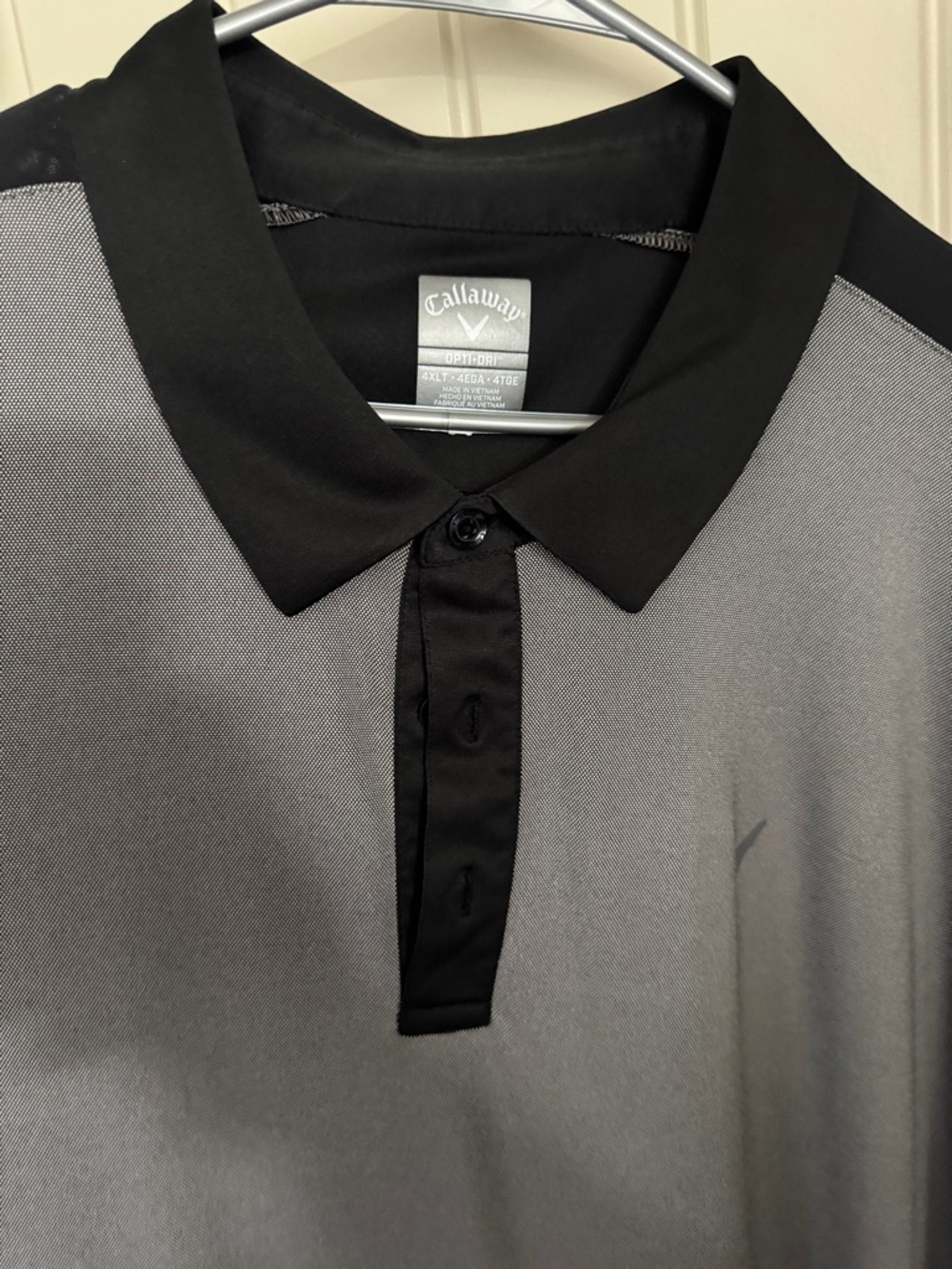 Callaway Men’s Black and Gray Polo Performance Shirt